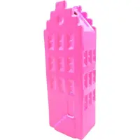 Housevitamin Bloemenvaas- Huis Vaas- Keramiek-Fluor Roze -5x4,5x14,5 cm