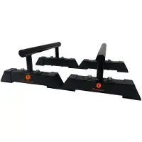 SVELTUS Parallettes 45 cm set 2 stuks zwart