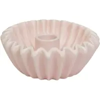 House Vitamin Pleated candle holder light pink-12x12x4,5 cm