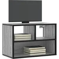 vidaXL Tv-meubel 60x31x39,5 cm bewerkt hout metaal grijs sonoma eiken