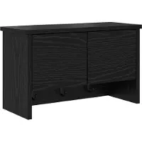 vidaXL Wandgemonteerde kapstok Muurmontage Zwart Eiken 50 x 20 x 30 cm