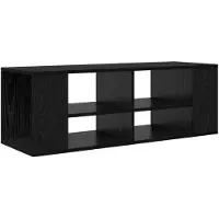vidaXL Tv-meubelset 102 x 35 x 35 cm Zwart Eiken Bewerkt hout