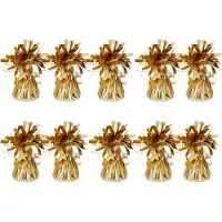 Folat Ballon gewichtjes - 10x - mat goud - 170 gram - helium ballontrosjes