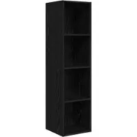 vidaXL Tv-meubelset 37 x 37 x 142,5 cm Zwart Eiken Bewerkt hout