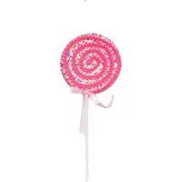 House Vitamin Christmas decoration lolly pop foam pink/yellow 10x29cm