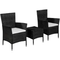 vidaXL 6-delige Loungeset met kussens poly rattan bruin
