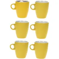 COSY&TRENDY Cosy & Trendy Vicky Beker - 19 cl - Ø 7 cm x 8.5 cm - Geel - Set-6