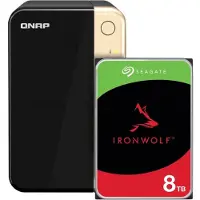Qnap TS-264-8G, Seagate Ironwolf 8 To
