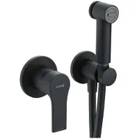 Kludi Zenta SL - Inbouw bidetkraan met douche, met huis, mat zwart 489983965