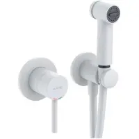 Kludi Bozz - Set van inbouw mengkraan met bidetdouche, met inbouwdeel, mat wit 389985376
