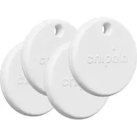 Chipolo POP - Bluetooth Tracker & KeyFinder - Werkt met Apple Find My & Android Find My Device - Tracker Apple iPhone & Android - 120 dB - Wit - 4 Pack