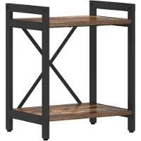 vidaXL Boekenplank 40 x 30 x 50 cm Bewerkt hout Rook Eiken