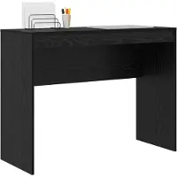 vidaXL Bureau Zwart Eiken 100 x 40 x 76 cm