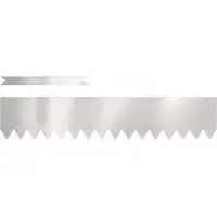 vidaXL Grasafscherming 30 st 100 x 0.05 x 20 cm Roestvrij staal Zilver