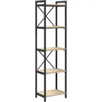 vidaXL Boekenplank 40 x 30 x 155 cm Bewerkt hout Sonoma Eik
