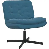 vidaXL Draaiende Relaxstoel Blauw 63 x 75 x 76 cm Fluweel