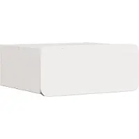 vidaXL Nachtkastje met lade Wit 39 x 34 x 16,5 cm Massief grenenhout