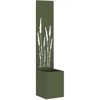 vidaXL Tuin Privacy Scherm Fretwerk Olijfgroen 32 x 32 x 150 cm
