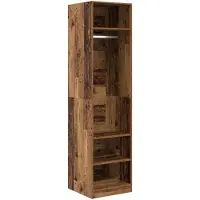 vidaXL Kledingkast, gerecycled hout, 50 x 50 x 200 cm, houtvezel