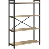 vidaXL Boekenplank 80 x 30 x 120 cm Bewerkt hout Sonoma Eik