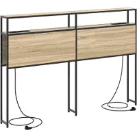 vidaXL Opberghoofdbord Sonoma eiken Bewerkt hout
