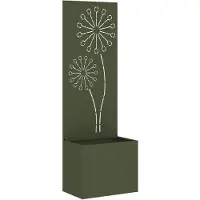 vidaXL Tuin Privacy Scherm Fretwerk Olijfgroen 50 x 32 x 150 cm