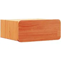 vidaXL Nachtkastje Wasbruin 39 x 34 x 16,5 cm Massief grenenhout