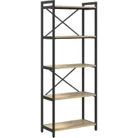 vidaXL Boekenplank 60 x 30 x 155 cm Bewerkt hout Sonoma Eik