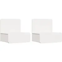 vidaXL Nachtkastje 2 st Wit 44 x 32,5 x 40 cm Massief grenenhout
