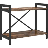 vidaXL Boekenplank 60 x 30 x 50 cm Bewerkt hout Rook Eiken