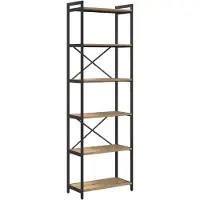 vidaXL Boekenplank 60 x 30 x 189,5 cm Bewerkt hout Artisan Eiken