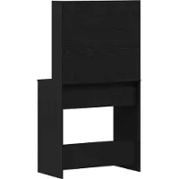vidaXL Kaptafel Zwart Eiken 74,5 x 40 x 141 cm Bewerkt hout