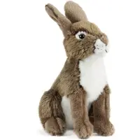 Living Nature Knuffel - 28x26 cm - Hare - Bruin - - OneSize - Knuffels