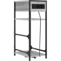 vidaXL Nachtkastje Grijs Sonoma 40 x 27 x 76 cm Bewerkt hout