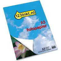 123inkt Premium Glossy zijdeglans fotopapier 210 grams A3 (20 vel)