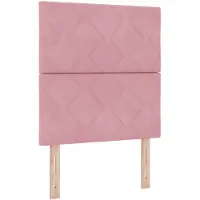 vidaXL LED Hoofdbord Roze 80 cm Fluweel