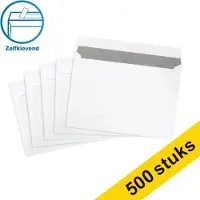 123inkt dienstenvelop wit 156 x 220 mm - EA5 zelfklevend (500 stuks)