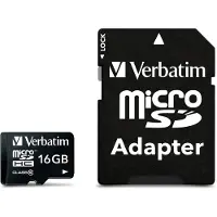 Verbatim 44082 microSDHC 16GB Klasse 10 UHS-I inclusief adapter