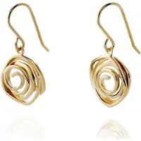 Orphelia 'Apolline' Dames 925 Sterling Zilveren Dangle Oorbellen - Goud ZO-7500/G