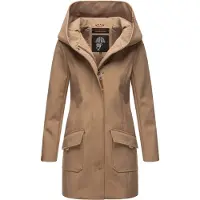 MARIKOO dames softshelljas – Mayleen, waterafstotend met capuchon