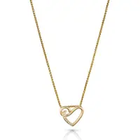 Orphelia 'Ida' Dames 925 Sterling Zilveren Ketting met Hanger - Goud ZH-7521/G