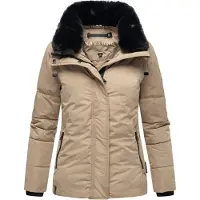 NAVAHOO Winterjas 'Frostii XIV' taupe / zwart
