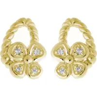 Orphelia Dames 925 Sterling Zilveren Oorbellen - Goud ZO-6020/2