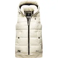 MARIKOO Bodywarmer 'Zarinaa' zwart / wolwit