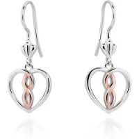 Orphelia 'Delilah' Vrouwen 925 Sterling Zilveren Oorbellen - Zilver/Roze ZO-7475