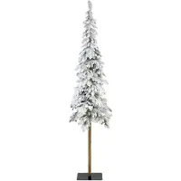 Everlands Alpine tree snowy PE H210 D50 cm groen/wit