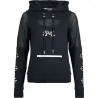 Ghost Trui met capuchon - EMP Signature Collection - S tot XXL - voor Vrouwen - zwart | Maat XXL