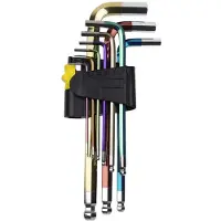 Eltin Hex Key Wench 9 Units Veelkleurig