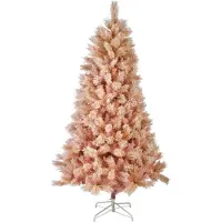 Everlands Paris fir snowy d106h180 cm roze kerst
