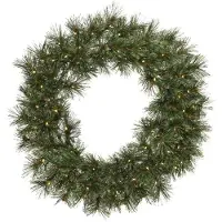 Everlands Cashmere krans BO prel dia. 63 cm groen kerst